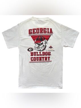 Georgia Bulldogs x Crown Royal T Shirt Men's Small White Football SEC Alcohol